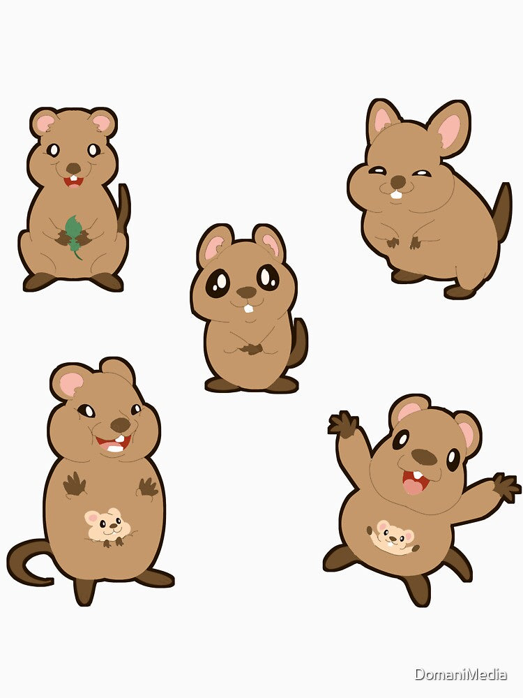 Happy little Quokkas by DomaniMedia