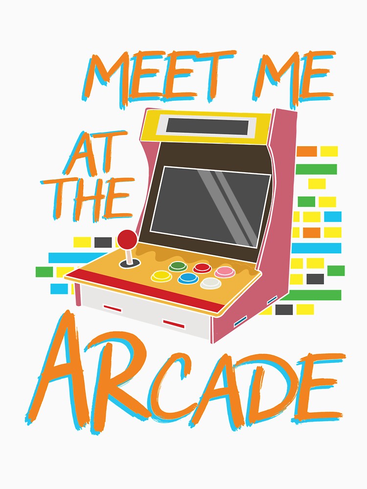 Gift for Retro 80s Gamers Meet me at the Arcade Gaming by Rzelemenz