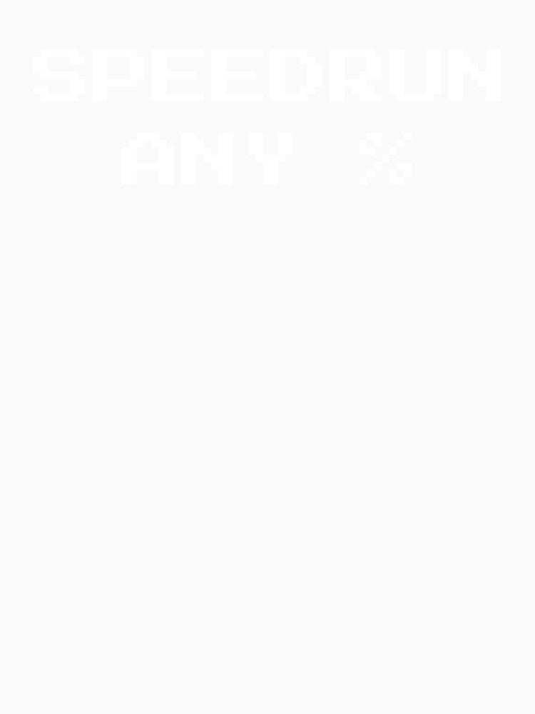 Speedrun Any % – Pixel Font Gaming Text by PHRASEandSTYLE