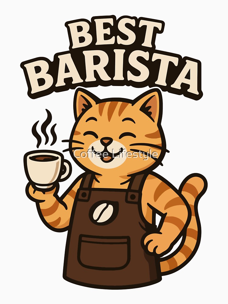 Best Barista – Cat Design for Stylish and Creative Coffee Lovers by Coffee Lifestyle