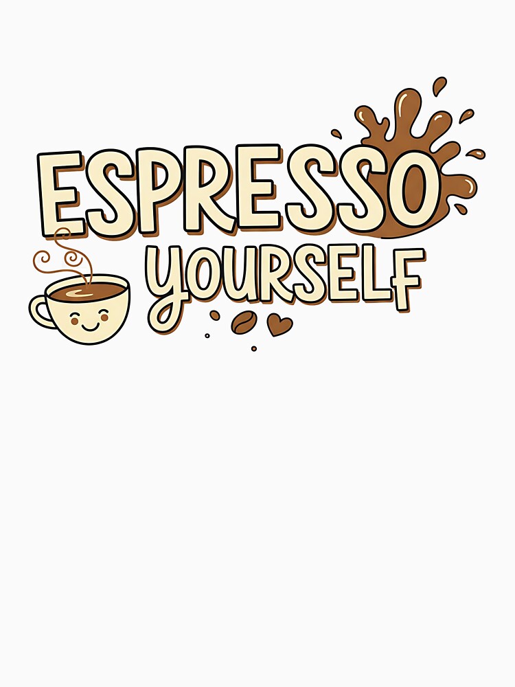 Espresso Yourself Shirt – Funny Coffee Lover & Barista Tee by Muzgle