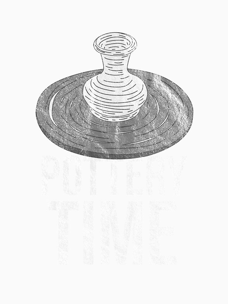 Distressed Pottery Class - B&W Pottery Time Text - Clayware by DeWinnes