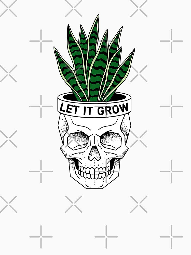 Skull Planter - Let It Grow Gothic Gardening Design by Aymanejed