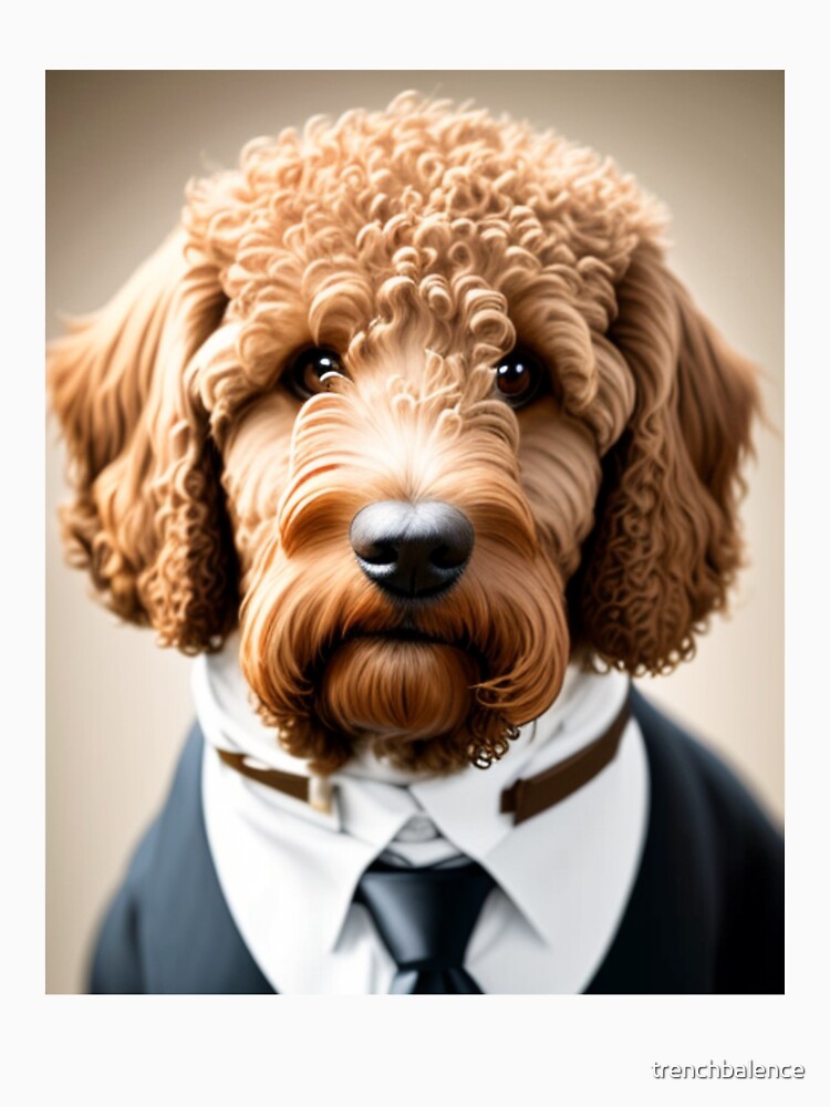 Professor Doodle - Labradoodle in a Suit by trenchbalence
