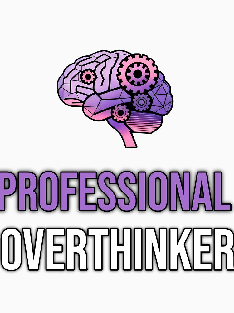 Professional Overthinker Funny Quote Introvert Humor Shirt by ahfas86
