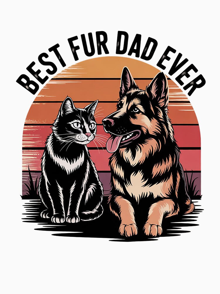 Best Fur Dad Ever Pet 1 by RoyTill0Art