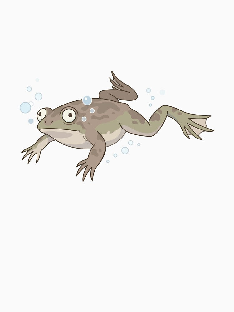 No Thoughts Head Empty African Clawed Frog by Petzzz