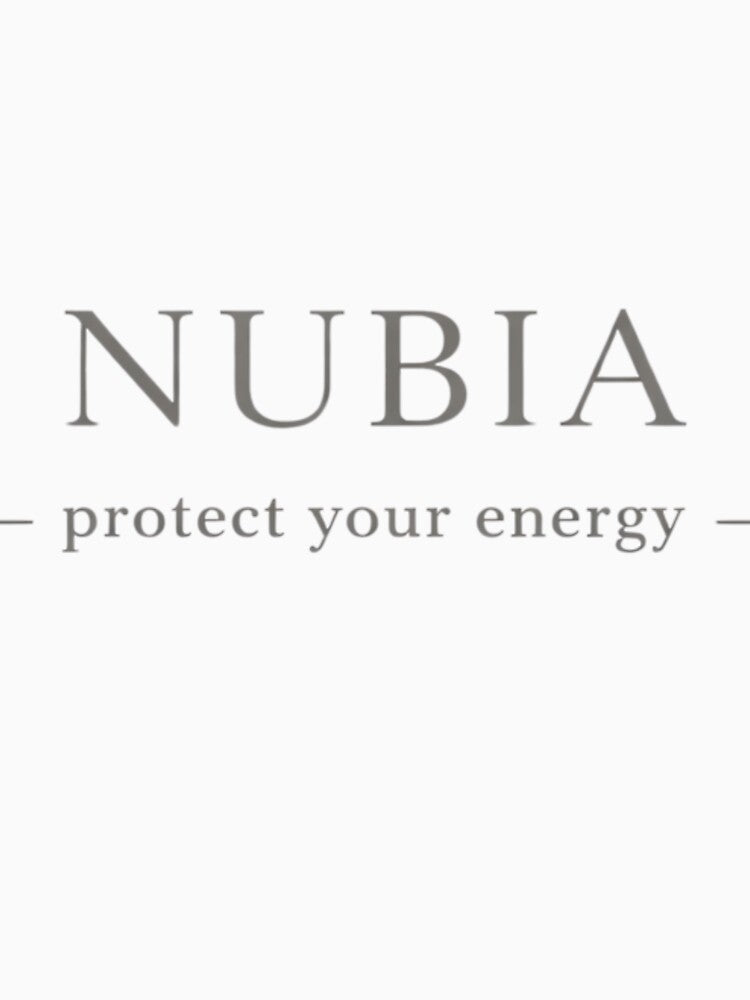 NUBIA Protect Your Energy Minimalist Aesthetic Neutral Design by Low Battery Society