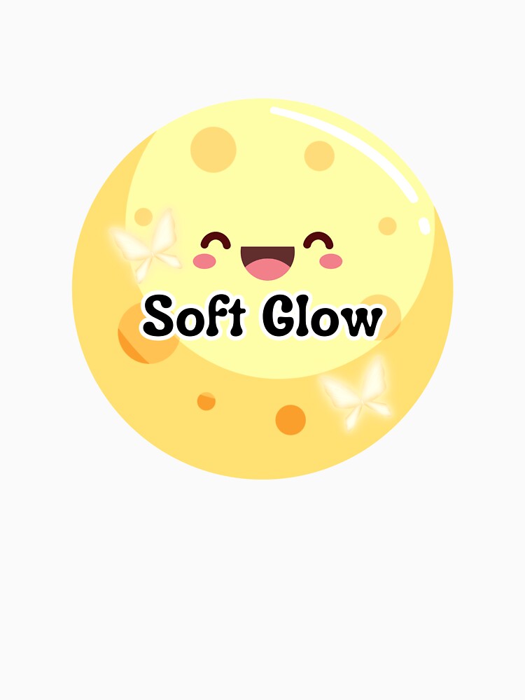 Soft Glow Smiley Sticker | Cute Happy Aesthetic Design | Pastel Positive Vibes Art by Pandey14