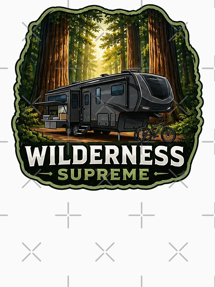 Fifthwheel RV Art - Luxury Forest Camping Design by SasquatchTrail