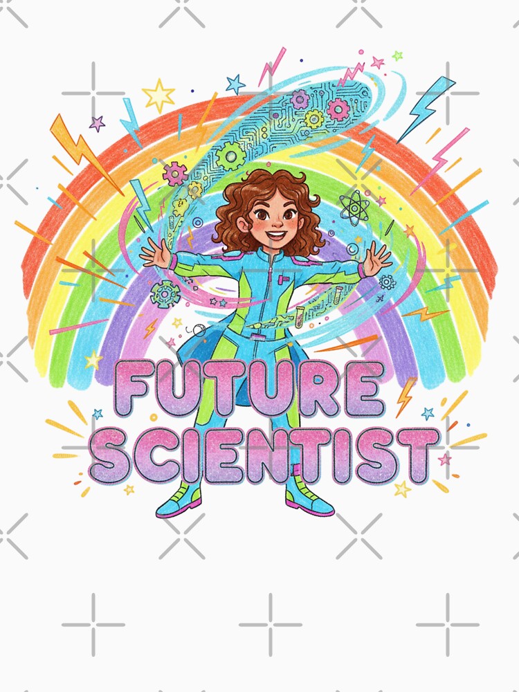 STEM Girl future scientist classic tshirt by anandsiva2703