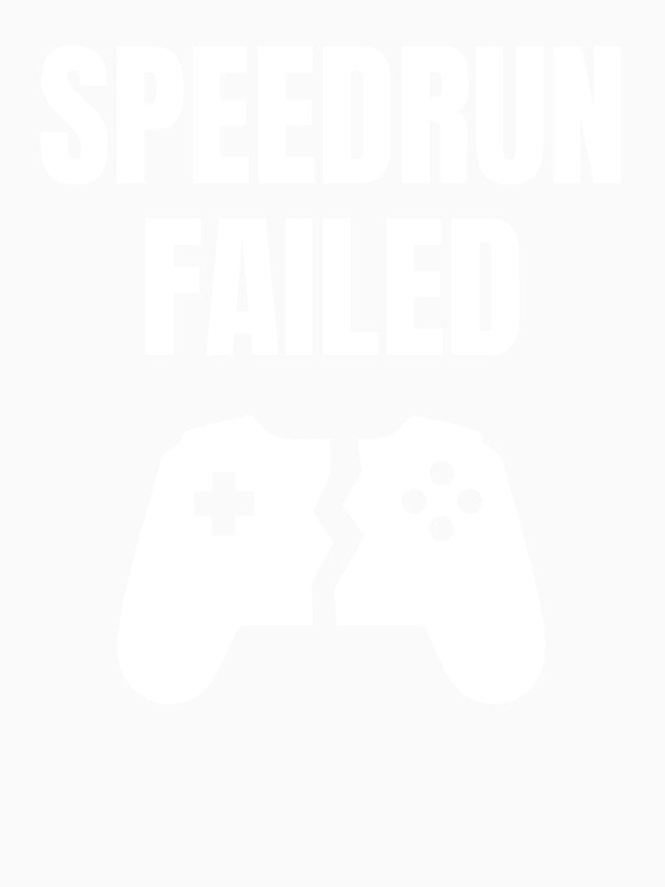 Speedrun Failed – Funny Gamer Controller Graphic by PHRASEandSTYLE