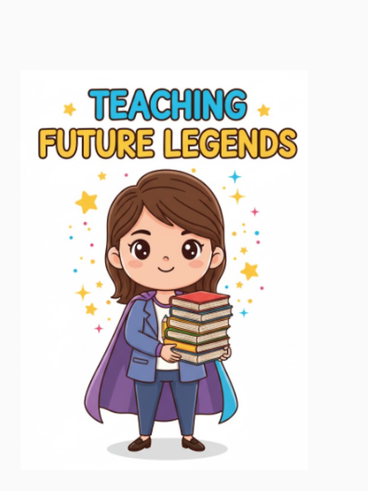 Teaching Future Legends – Funny Superhero Teacher Design | Motivational Educator Gift by ArtiVibeAura