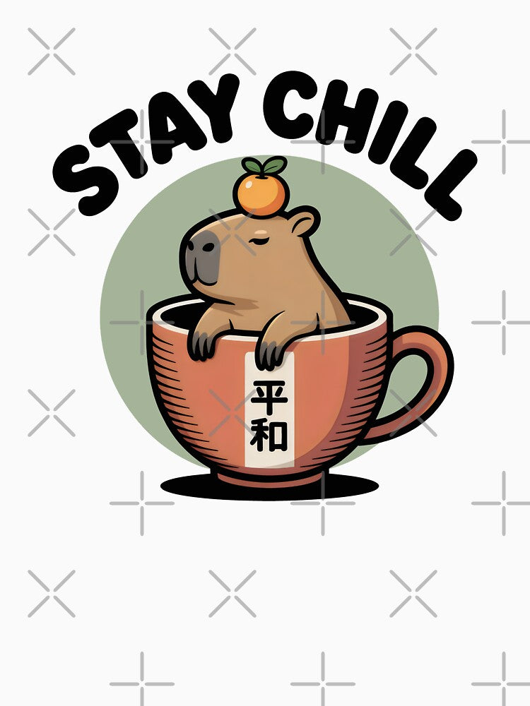 Stay Chill Capybara Zen Lifestyle by SplashTastic