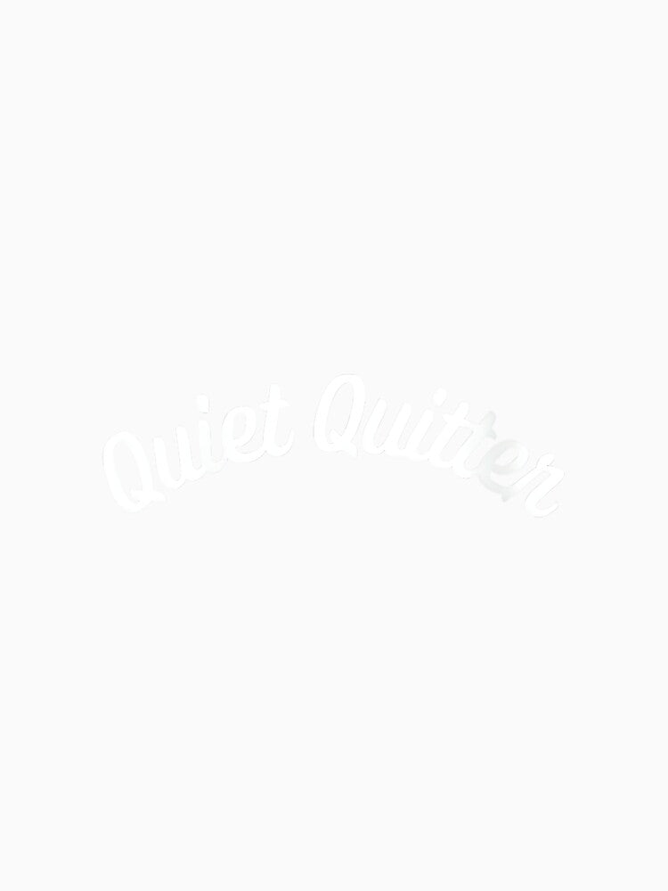 Womens Quiet Quitter Corporate Quitting Boss Worker Job Work by ElaineZPink
