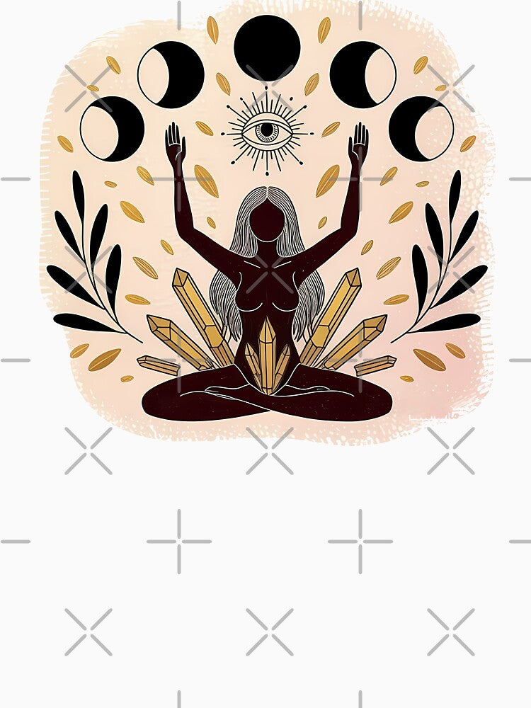 Moon Phase Crystal Meditation by Craigonart