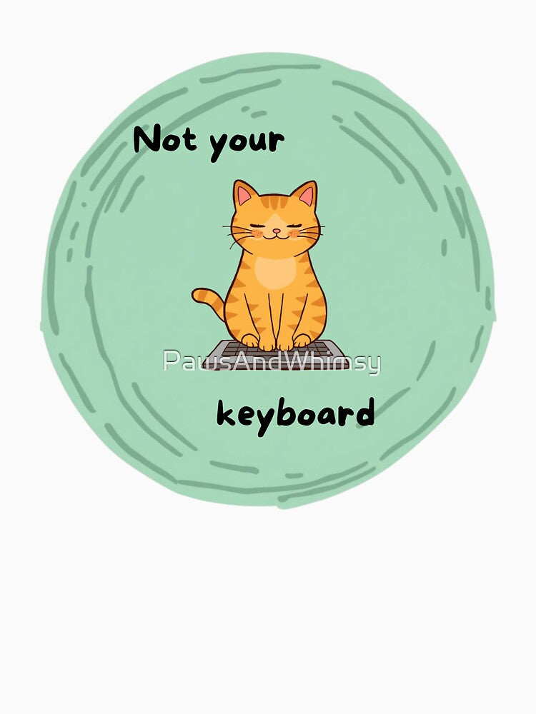 Orange Cat Laptop Loaf Sticker – Funny Work From Home Cat Gift for Cat Lovers by PawsAndWhimsy