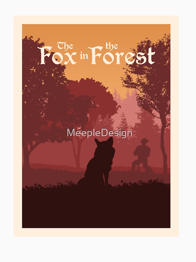 The Fox in the Forest - Board Games - Minimalist Travel Poster Style - Board Game Art by MeepleDesign