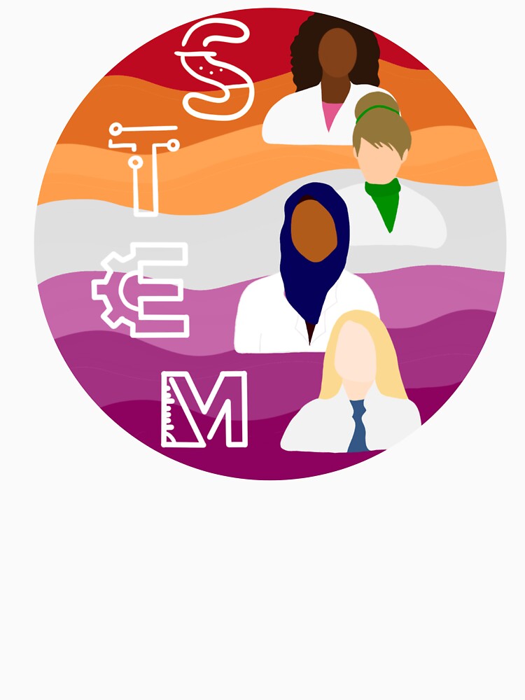 Women in STEM (Lesbian Flag) by Nuclear_Girly