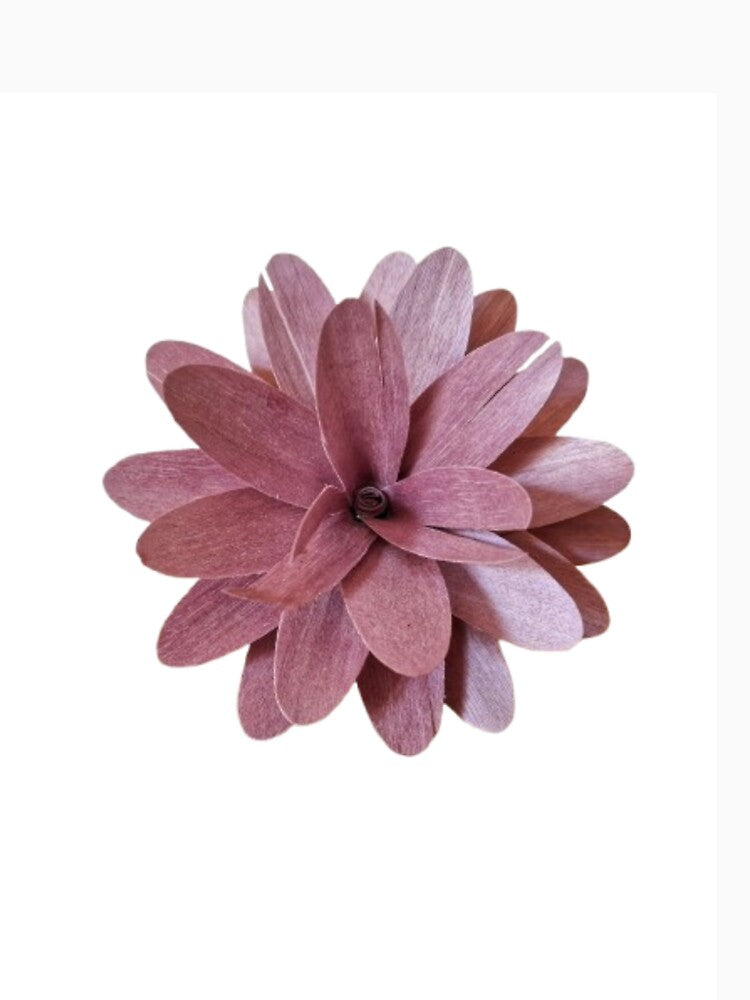Rustic Wooden Flower Detail – Minimalist Still Life by Ziva26
