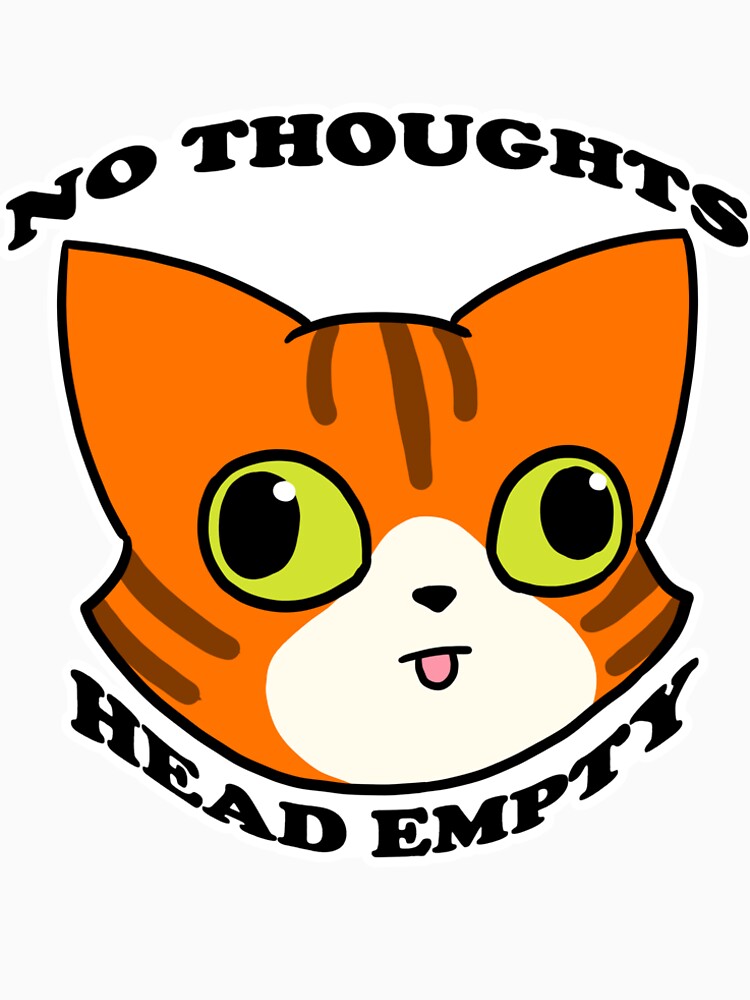 No Thoughts(Orange Tux) by DecorativeCats