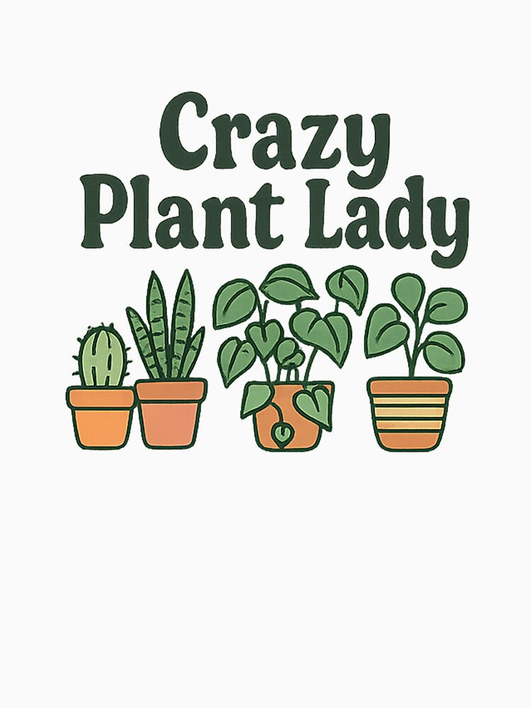 Crazy Plant Lady • Succulent & Cactus Sticker • Funny Houseplant Gift for Her by DavidMay