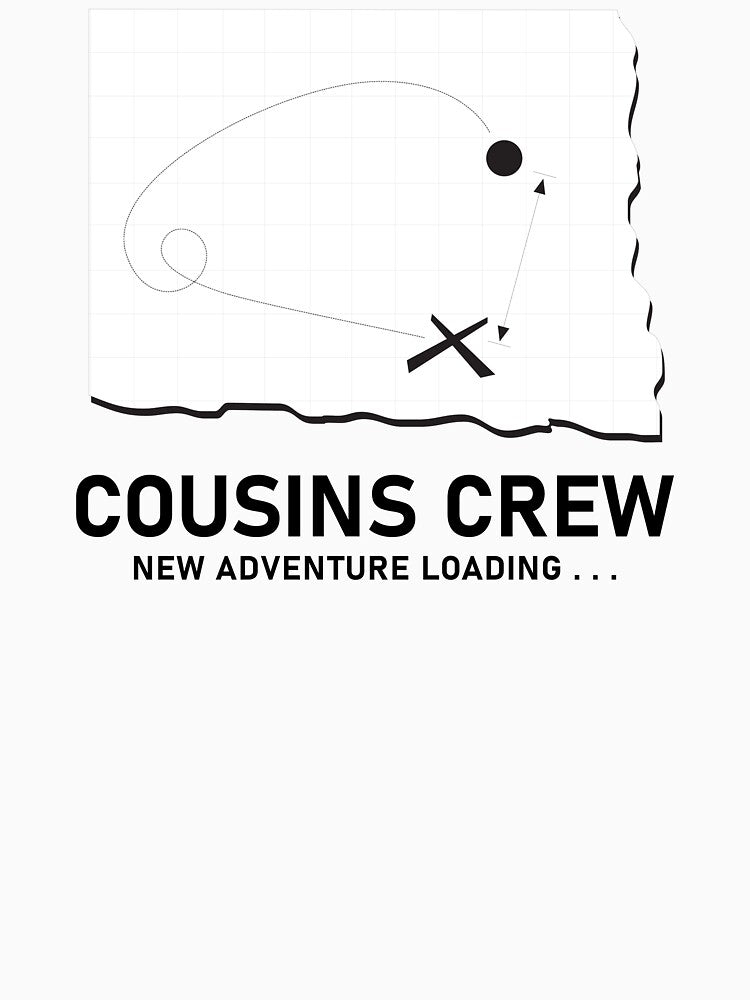 Cousins Crew – New Adventure Loading Funny Family Travel T Shirt Design by PixelWaveBD