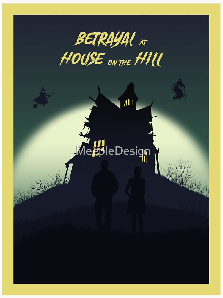 Betrayal At House On The Hill - Board Games - Minimalist Travel Poster Style - Board Game Art by MeepleDesign