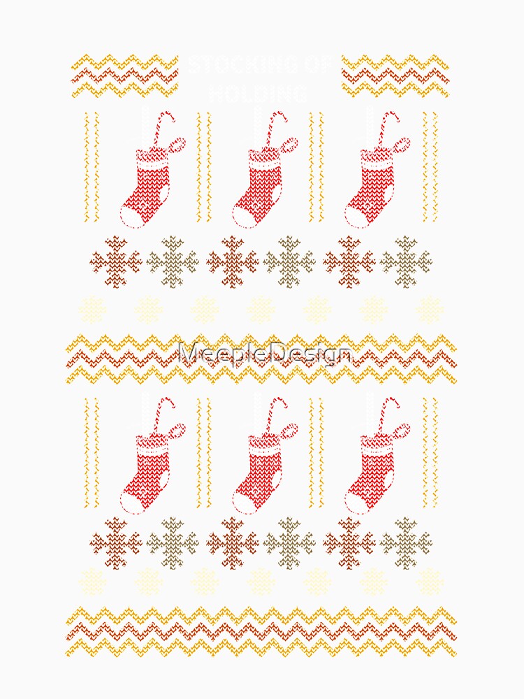 Christmas Sweater Stocking of Holding - Board Games Dungeon TRPG Design - Board Game Art by MeepleDesign