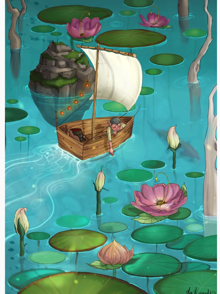 Floating by Avakennedyart