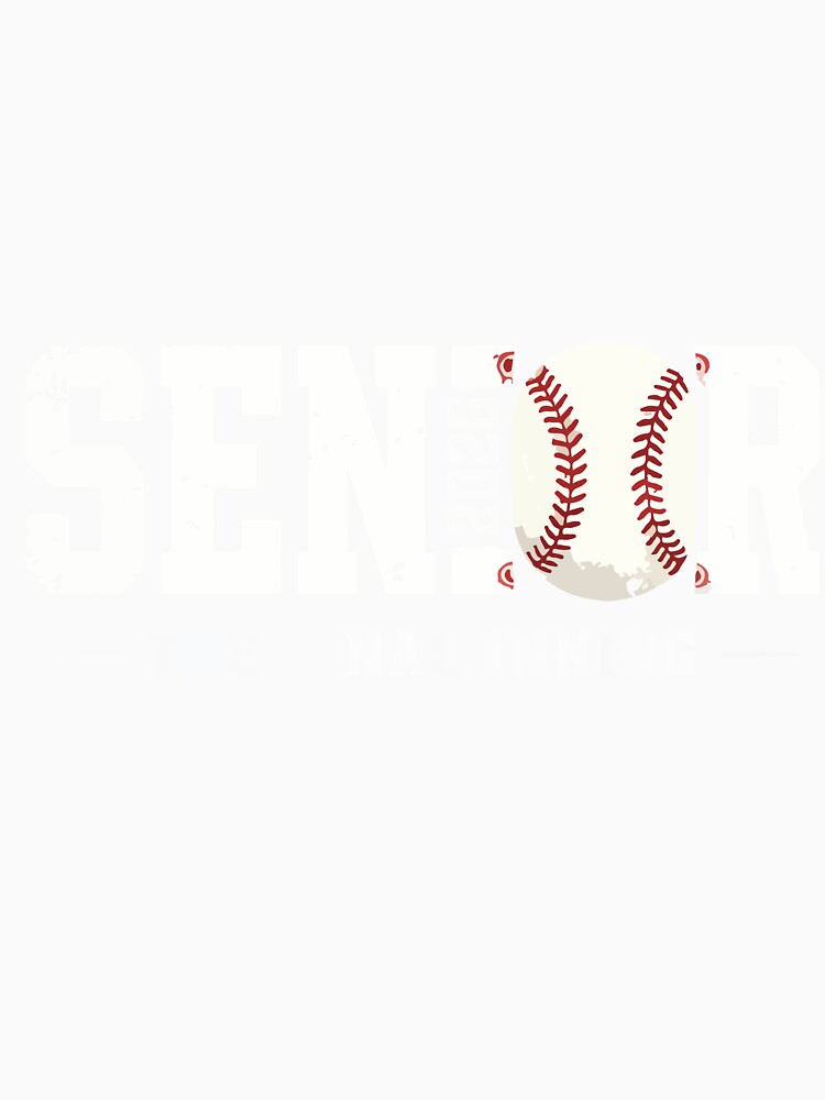 Senior 2026 Baseball Final Inning Retro Graduation Mom Dad Player Design by kiralynstration