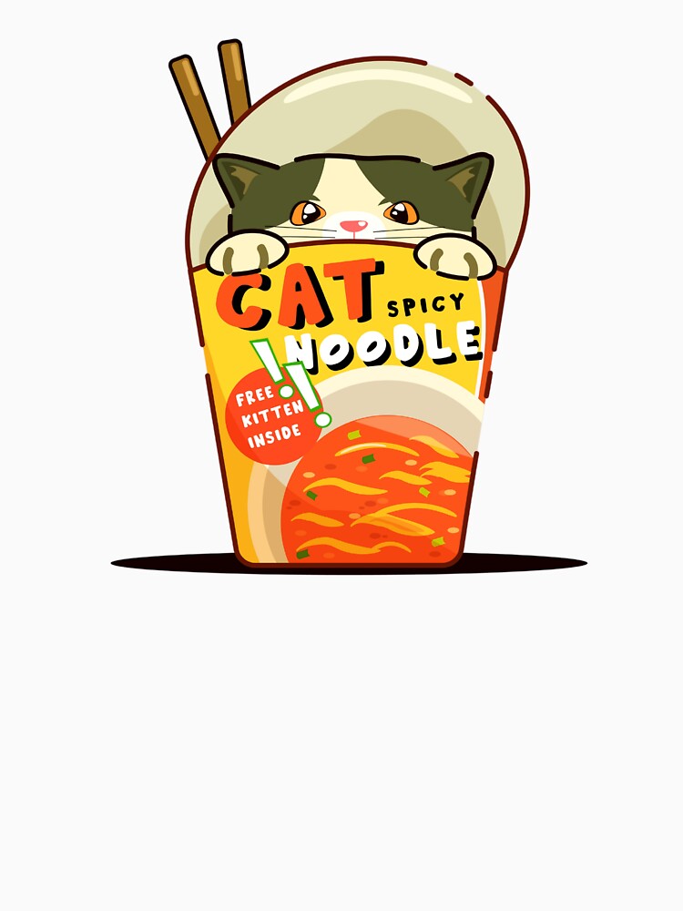 Spicy Instant Noodle Kitten Surprise by RunicRoselle