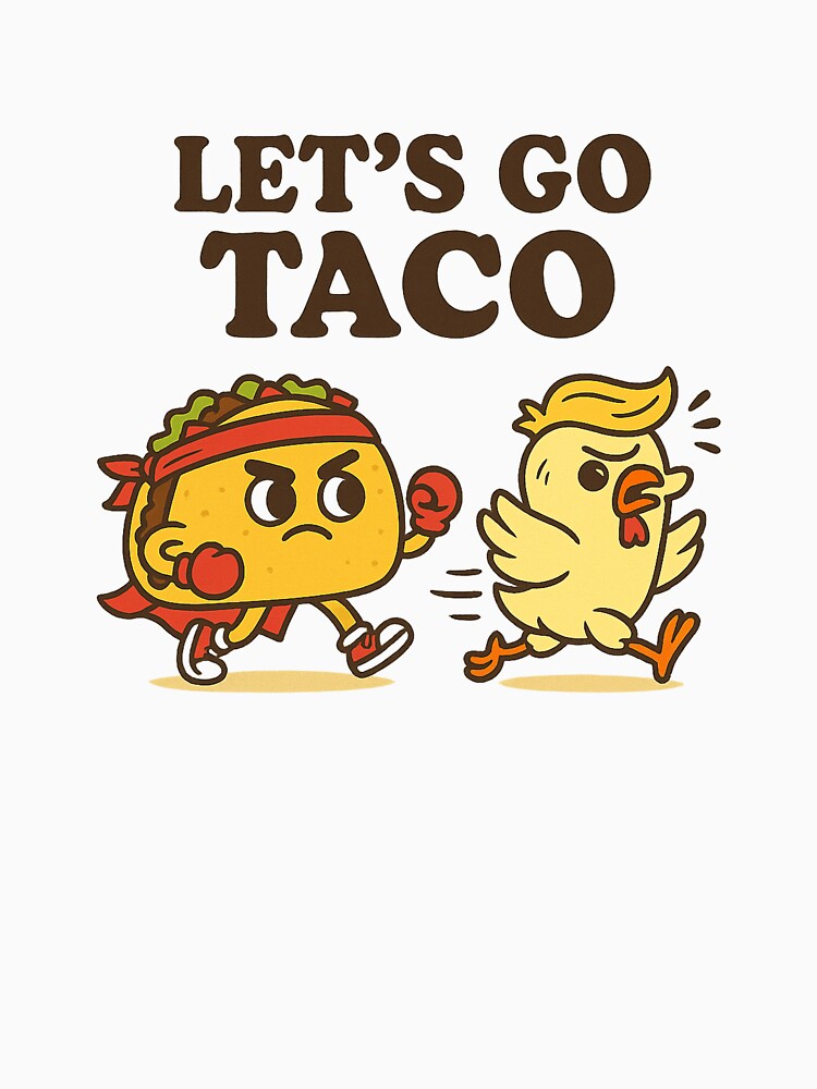 Let’s Go Taco – Taco vs Chicken Cartoon by MoodieClub