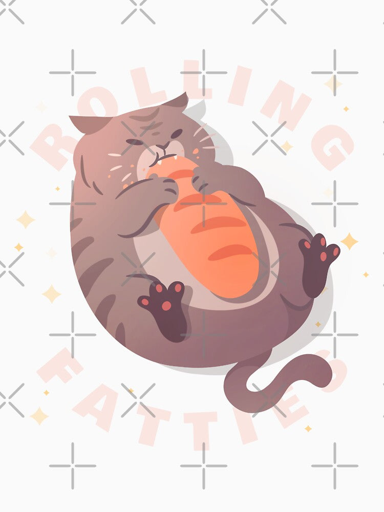 Rolling Fatties Chonk Cat Lover Gift Cat Mom Cat Dad Feline by Glint-Design