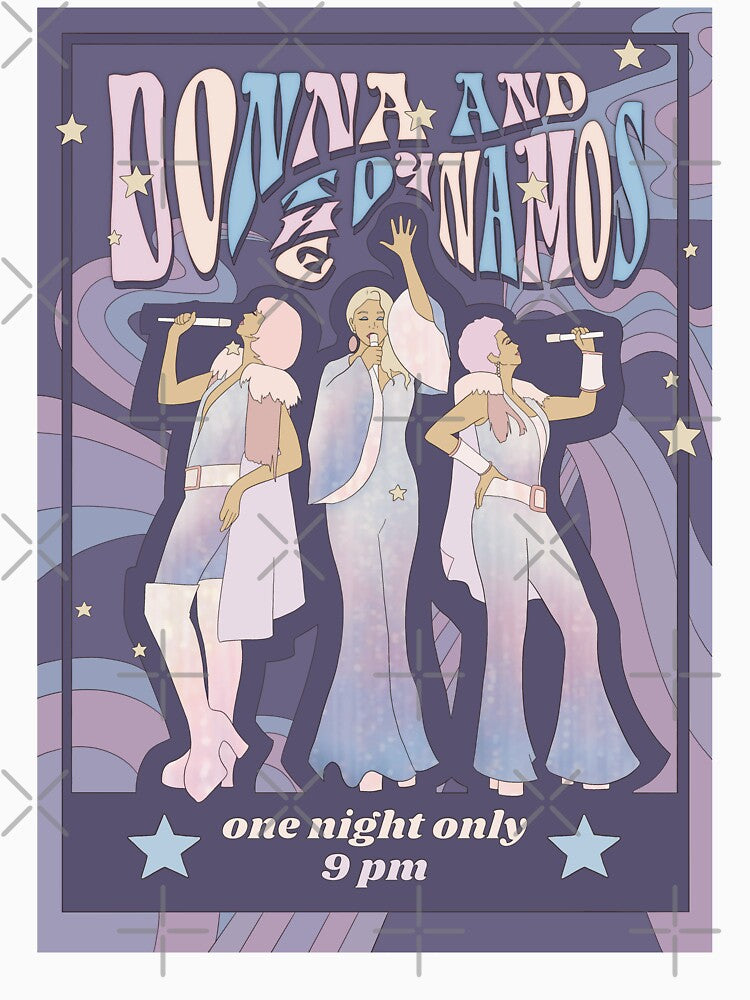 Donna and the Dynamos Concert Poster by Art By Billee