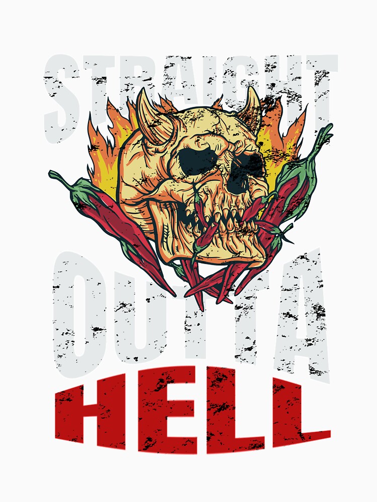 Chili pepperoni skull cool gift for grilling by MeisterEber