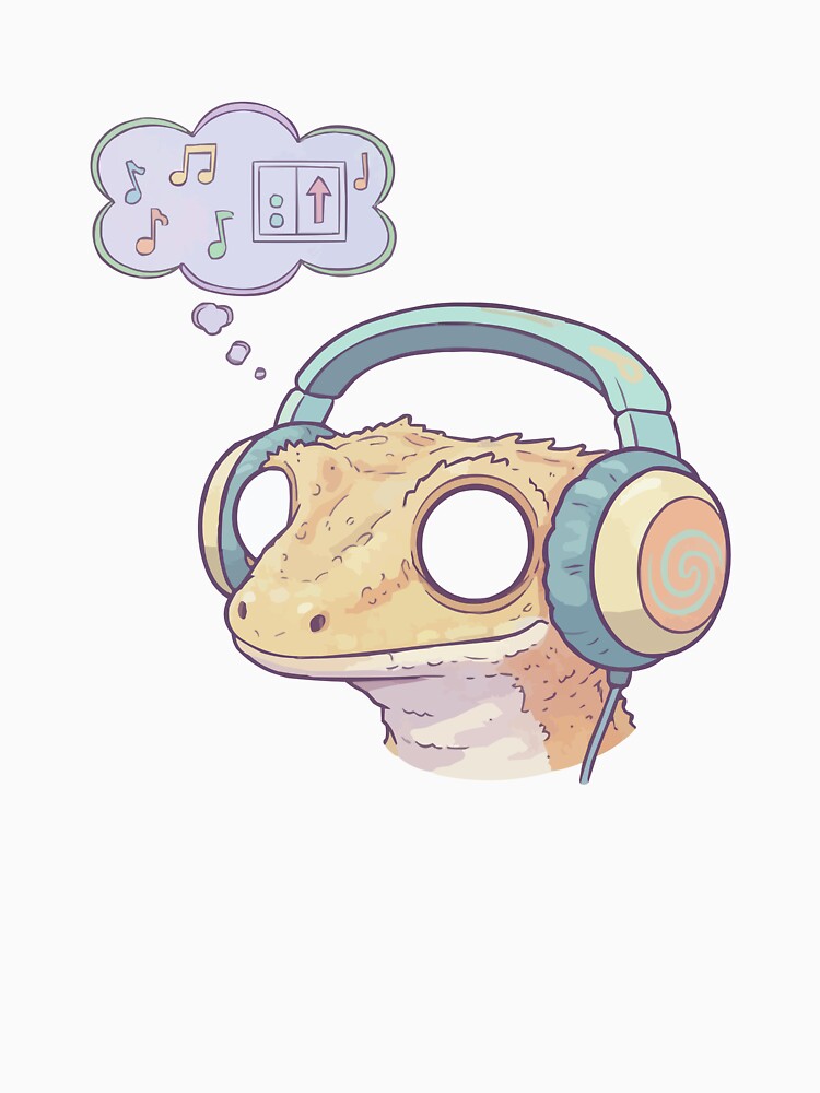 Elevator Music Inside - Head Empty Crested Gecko by Petzzz