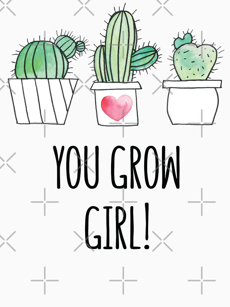 You Grow Girl Funny Gardeners Outfit Succulent Cactus by mejeoshop