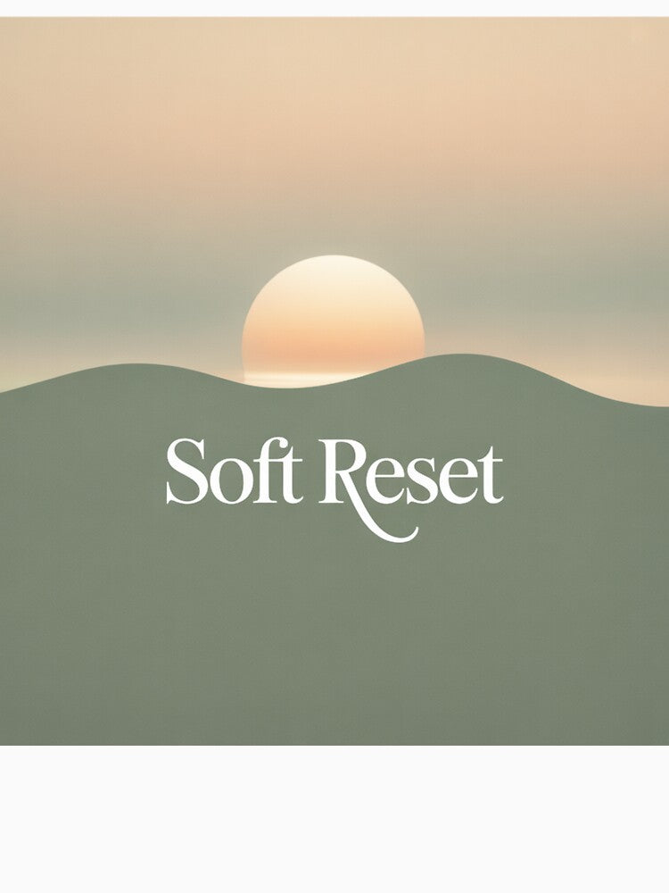 Soft Reset Aesthetic Shirt Minimal Calm Healing Vibe Gen Z Trendy Clean Modern Design by HumanError-Club