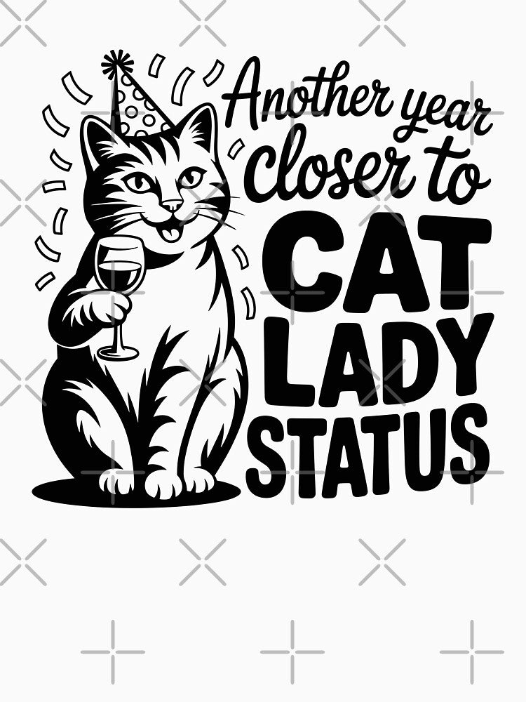 Birthday Cat Lady Status Design by theartfulaspie