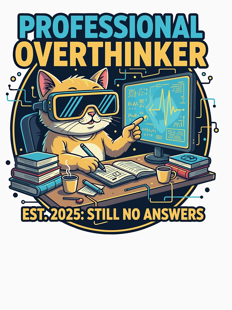 Profesional Overthinker by The Retro Tee