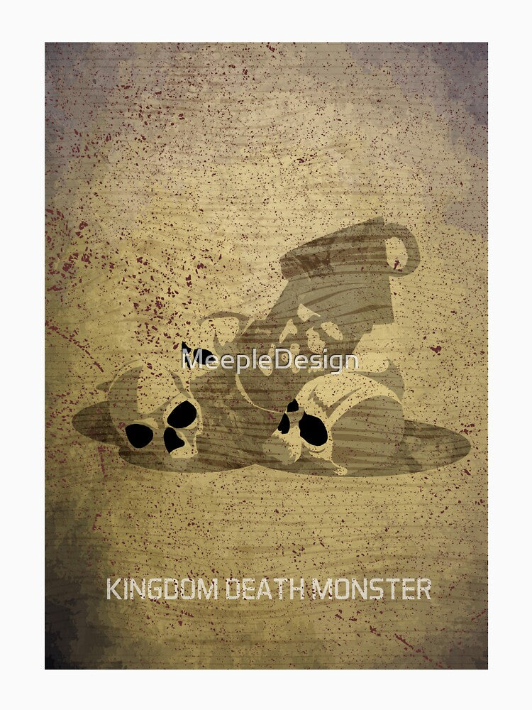 Kingdom Death Monster - Board Games Design - Movie Poster Style - Board Game Art by MeepleDesign