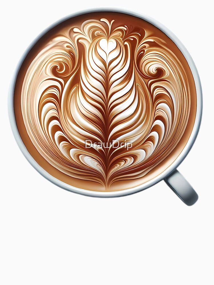 Latte Art Coffee Barista Cafe Culture Illustration by DrawDrip