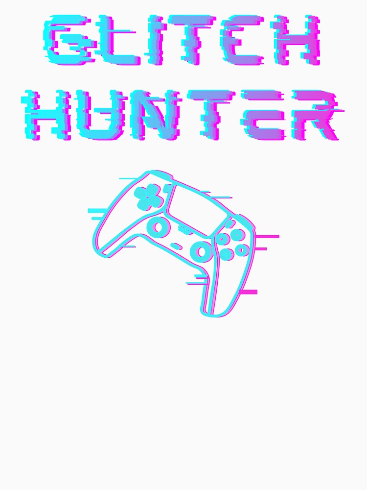 Glitch Hunter – Dynamic Glitch Gaming Text and Controller Design by PHRASEandSTYLE