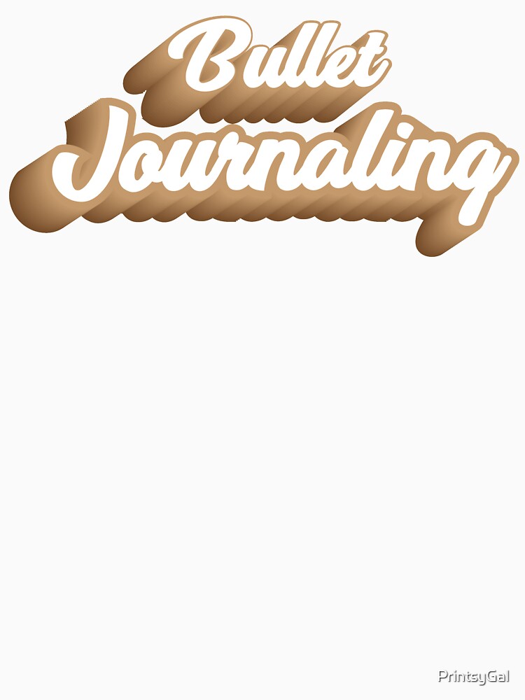 Bullet Journaling in coffee color by PrintsyGal