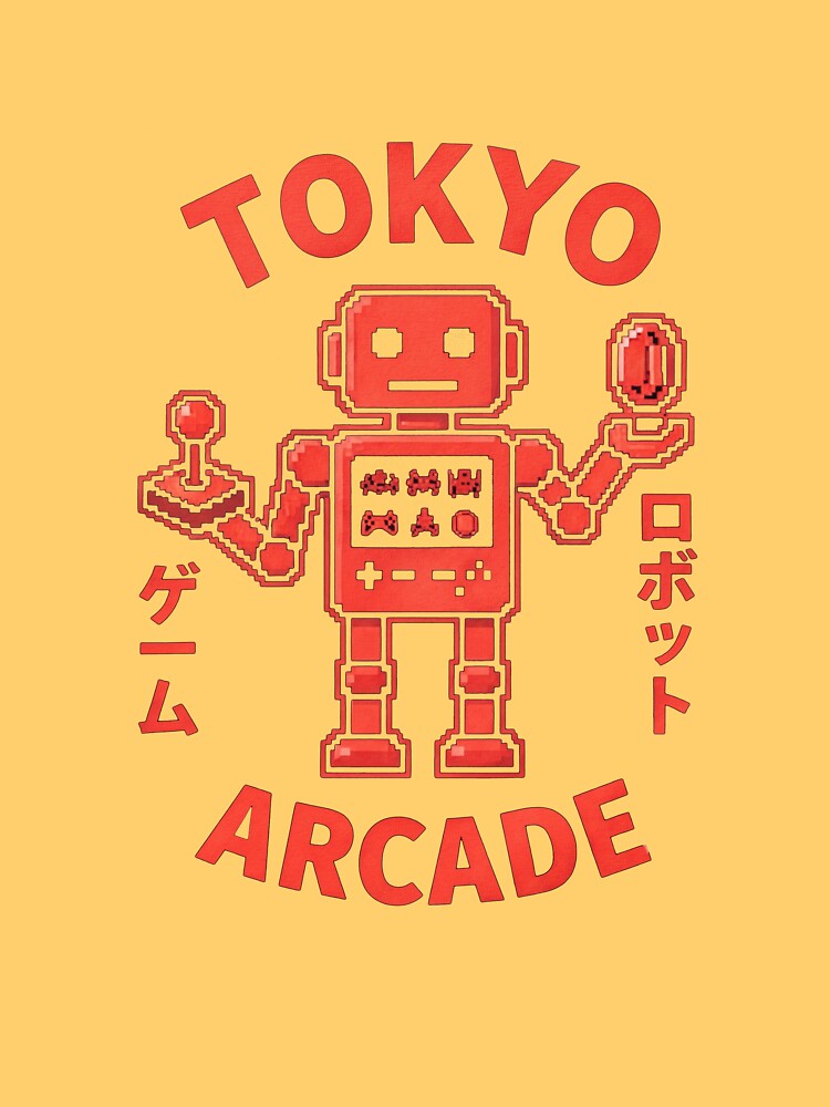 Tokyo arcade, vintage robot by alex889art