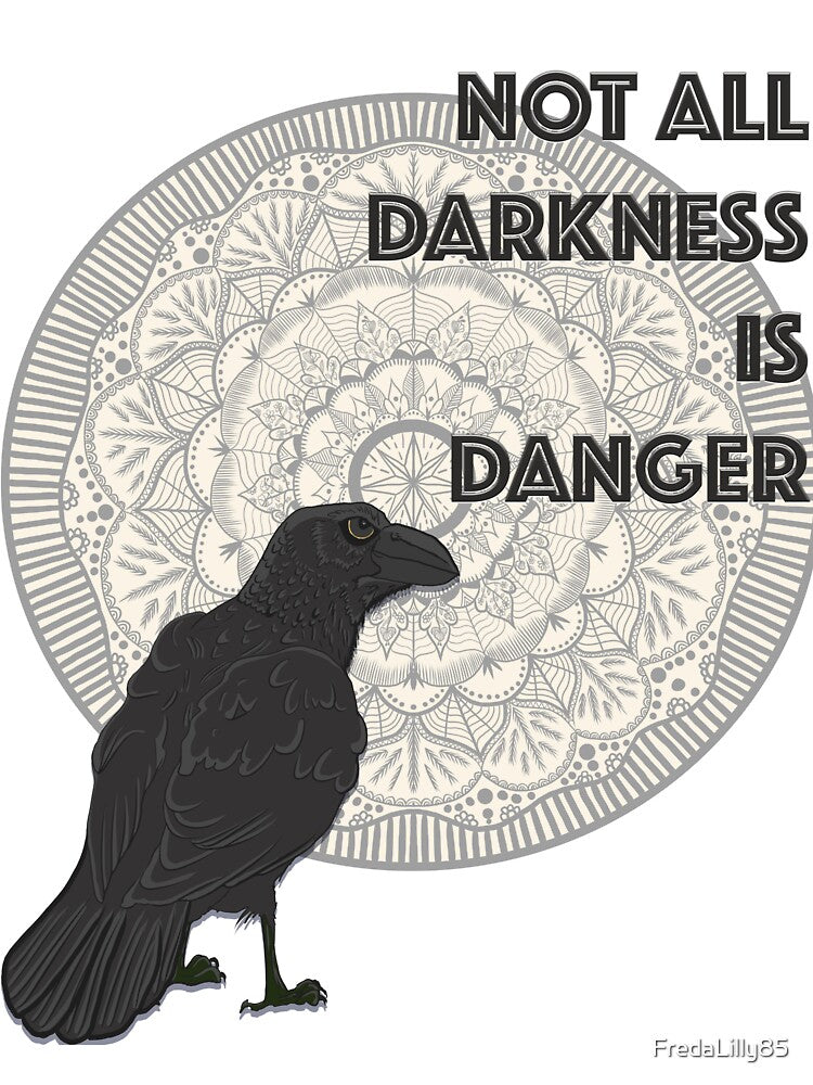 Raven Talks – Not All Darkness Is Danger | Mental Health Art by FredaLilly85