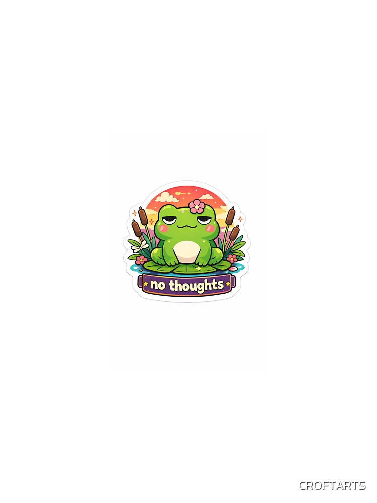 No thoughts - frog by CROFTARTS