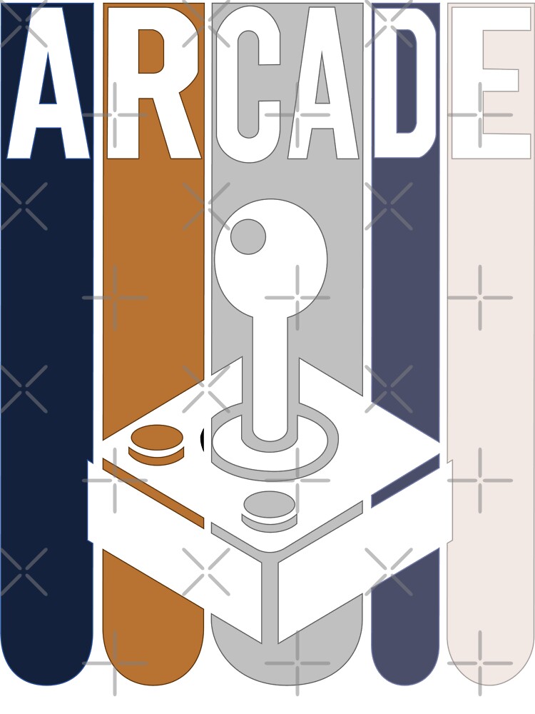 Arcade Forever | Retro Joystick Minimal Vector Art by LucasPresoto