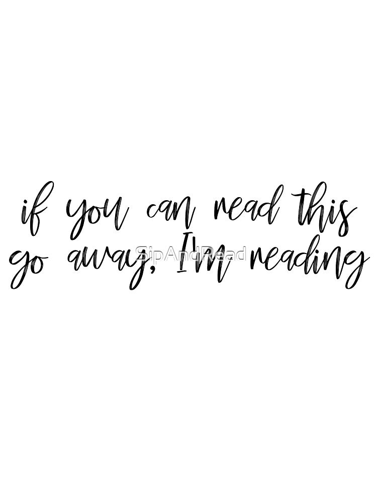 go away, i'm reading design by SipAndRead
